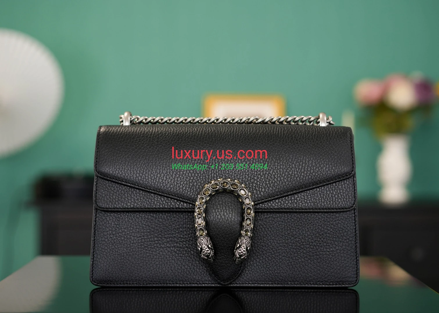 GUCCI Dionysus G400249 Black Diamond Buckle28cm 28x17x9 cm Black - Replica Bag high-quality replicas, exquisite design, perfect details. GUCCI Dionysus G400249 Black Diamond Buckle28cm 28x17x9 cm Black - Replica Bag high-quality replicas, exquisite design, perfect details.