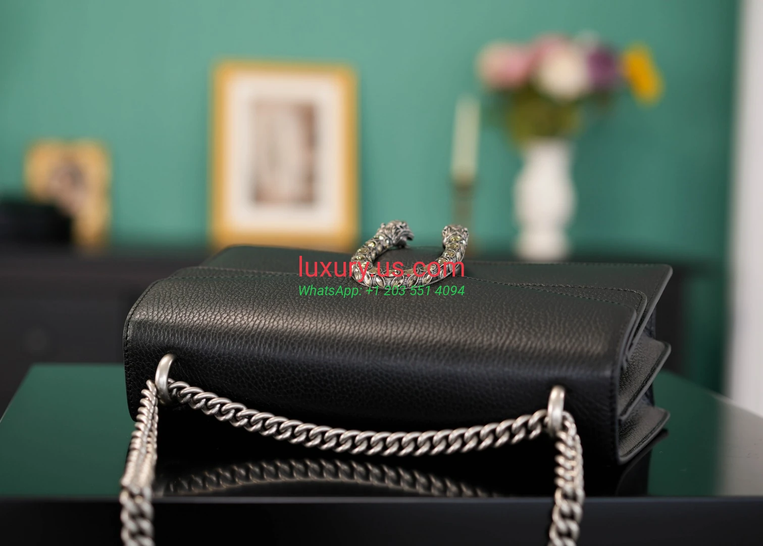 GUCCI Dionysus G400249 Black Diamond Buckle28cm 28x17x9 cm Black - Replica Bag high-quality replicas, exquisite design, perfect details. GUCCI Dionysus G400249 Black Diamond Buckle28cm 28x17x9 cm Black - Replica Bag high-quality replicas, exquisite design, perfect details.