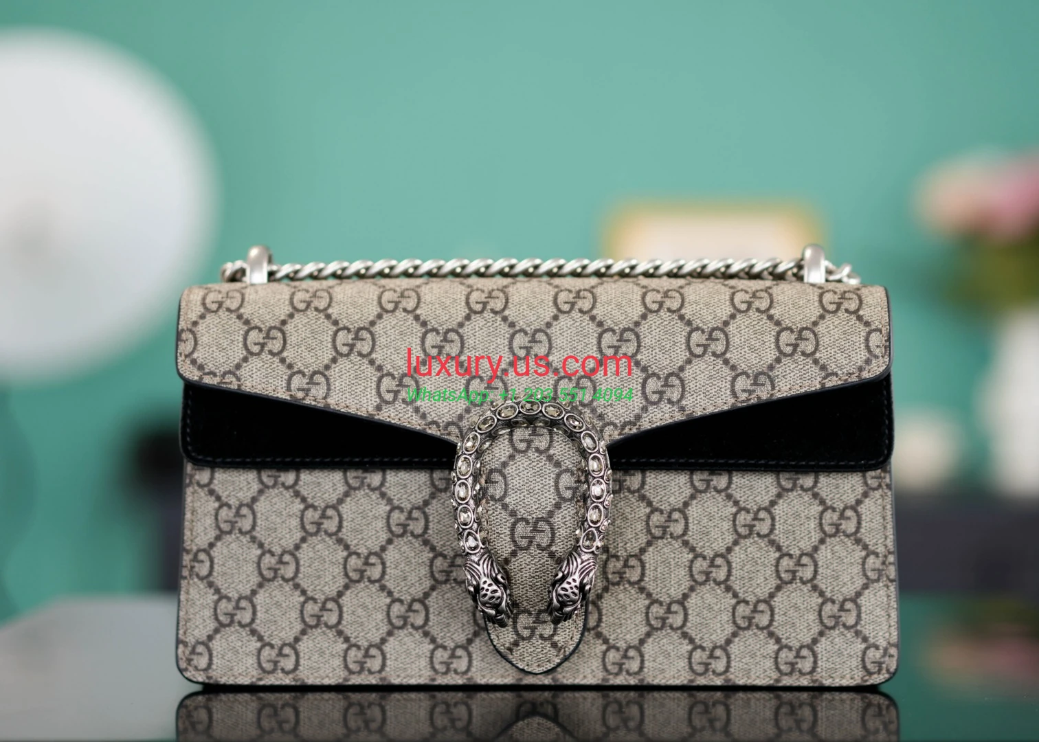 GUCCI Dionysus G400249 Diamond Buckle Black 25cm 25x13x7cm Black - Replica Bag high-quality replicas, exquisite design, perfect details. GUCCI Dionysus G400249 Diamond Buckle Black 25cm 25x13x7cm Black - Replica Bag high-quality replicas, exquisite design, perfect details.