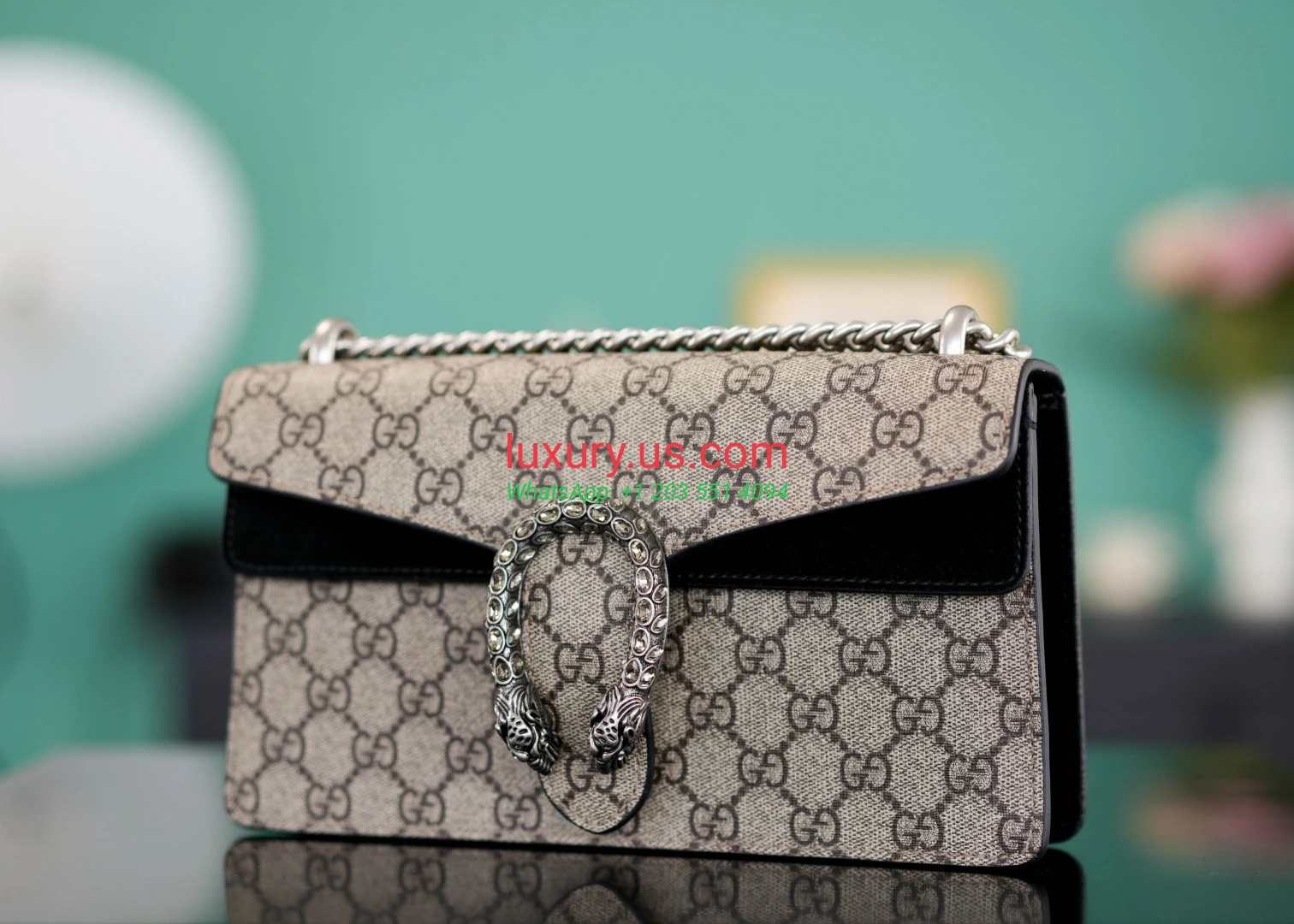 GUCCI Dionysus G400249 Diamond Buckle Black 25cm 25x13x7cm Black - Replica Bag high-quality replicas, exquisite design, perfect details. GUCCI Dionysus G400249 Diamond Buckle Black 25cm 25x13x7cm Black - Replica Bag high-quality replicas, exquisite design, perfect details.