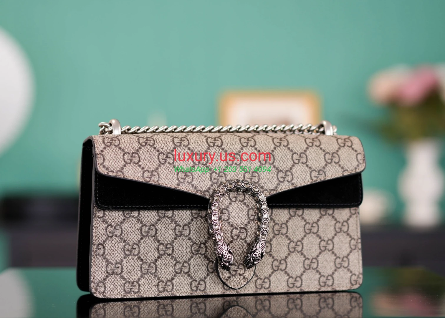 GUCCI Dionysus G400249 Diamond Buckle Black 25cm 25x13x7cm Black - Replica Bag high-quality replicas, exquisite design, perfect details. GUCCI Dionysus G400249 Diamond Buckle Black 25cm 25x13x7cm Black - Replica Bag high-quality replicas, exquisite design, perfect details.