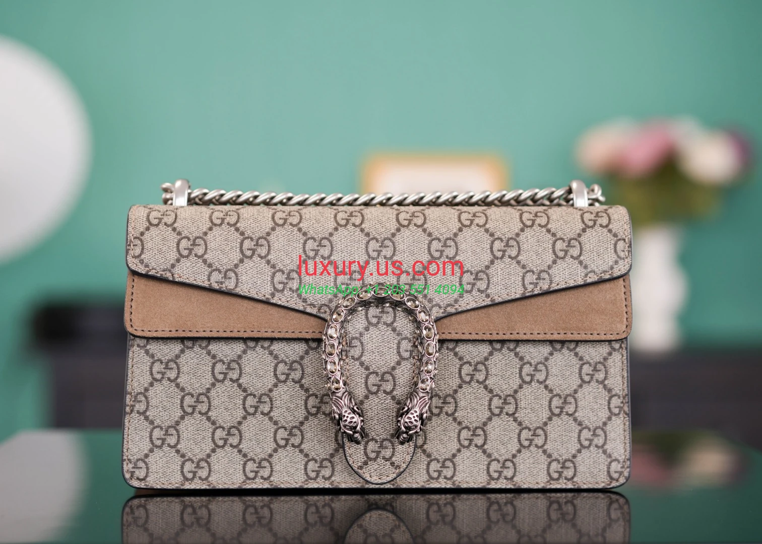 GUCCI Dionysus G400249 Diamond Buckle Khaki 25cm 25x13x7cm Khaki - Replica Bag high-quality replicas, exquisite design, perfect details. GUCCI Dionysus G400249 Diamond Buckle Khaki 25cm 25x13x7cm Khaki - Replica Bag high-quality replicas, exquisite design, perfect details.