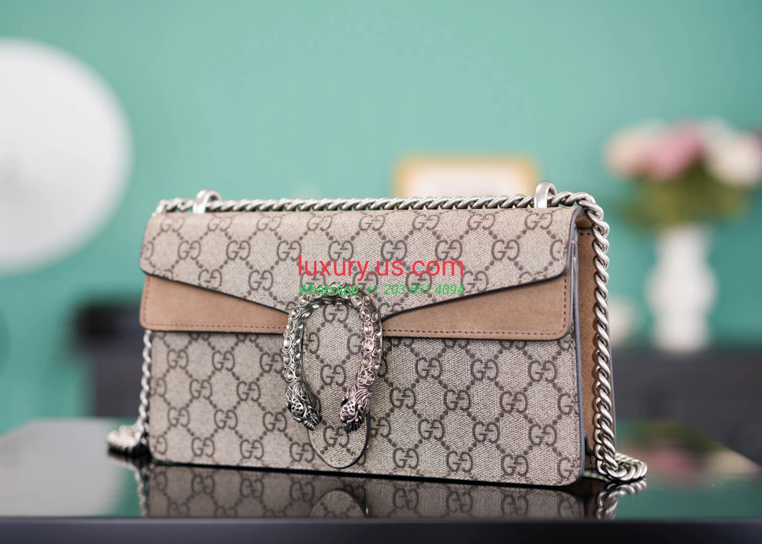 GUCCI Dionysus G400249 Diamond Buckle Khaki 25cm 25x13x7cm Khaki - Replica Bag high-quality replicas, exquisite design, perfect details. GUCCI Dionysus G400249 Diamond Buckle Khaki 25cm 25x13x7cm Khaki - Replica Bag high-quality replicas, exquisite design, perfect details.