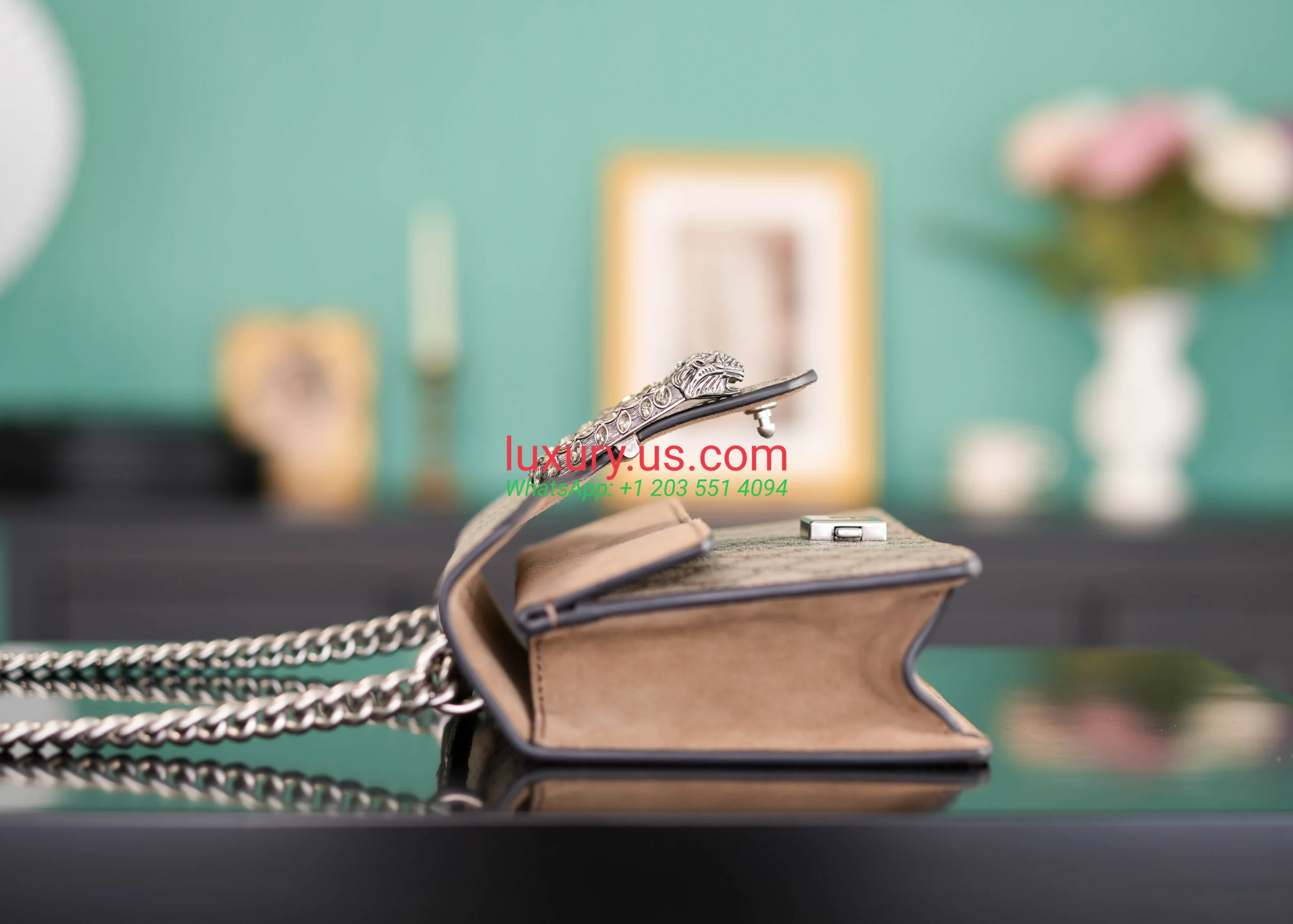 GUCCI Dionysus G400249 Diamond Buckle Khaki 25cm 25x13x7cm Khaki - Replica Bag high-quality replicas, exquisite design, perfect details. GUCCI Dionysus G400249 Diamond Buckle Khaki 25cm 25x13x7cm Khaki - Replica Bag high-quality replicas, exquisite design, perfect details.