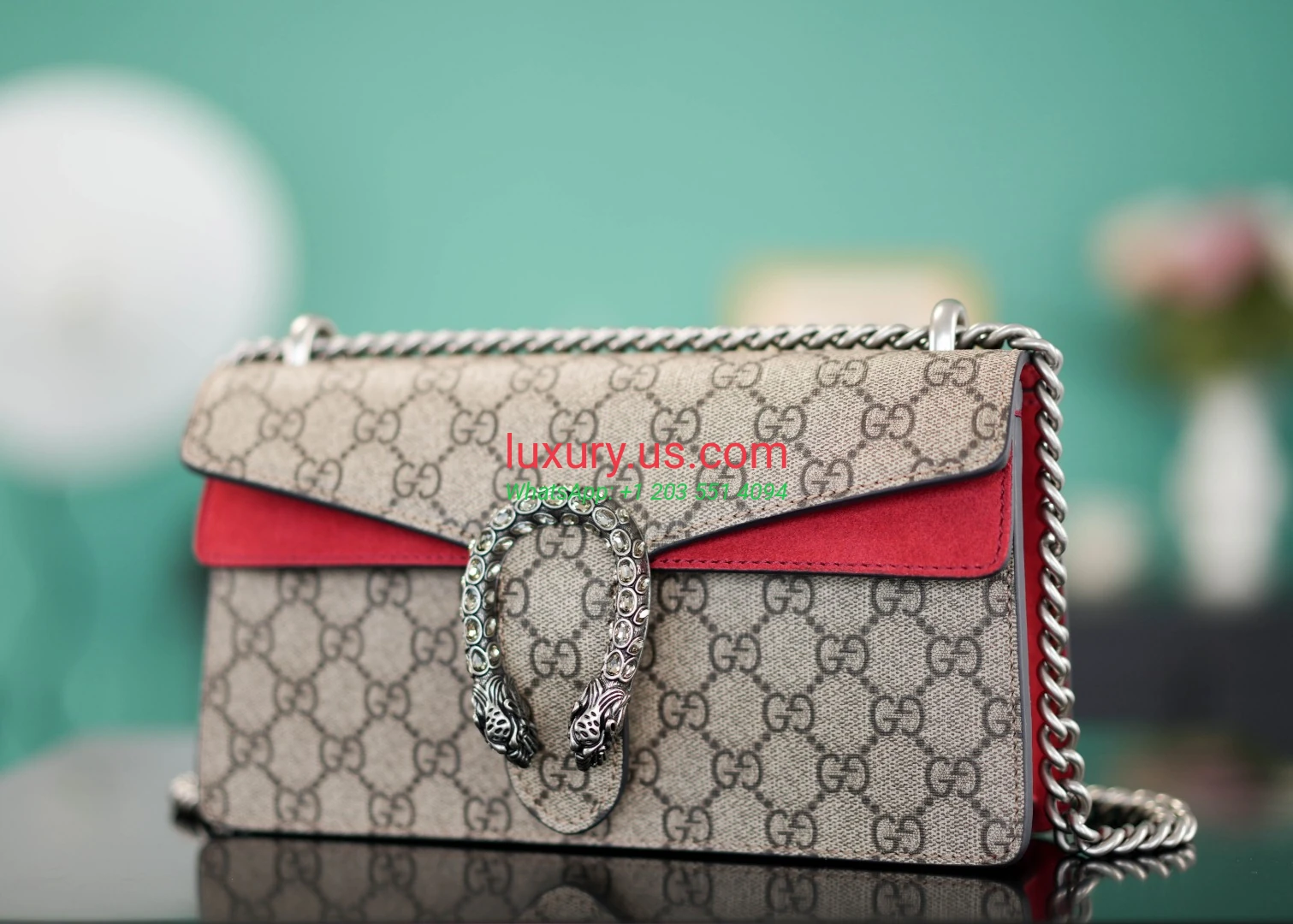 GUCCI Dionysus G400249 Diamond Buckle Red 25cm 25x13x7cm Red - Replica Bag high-quality replicas, exquisite design, perfect details. GUCCI Dionysus G400249 Diamond Buckle Red 25cm 25x13x7cm Red - Replica Bag high-quality replicas, exquisite design, perfect details.