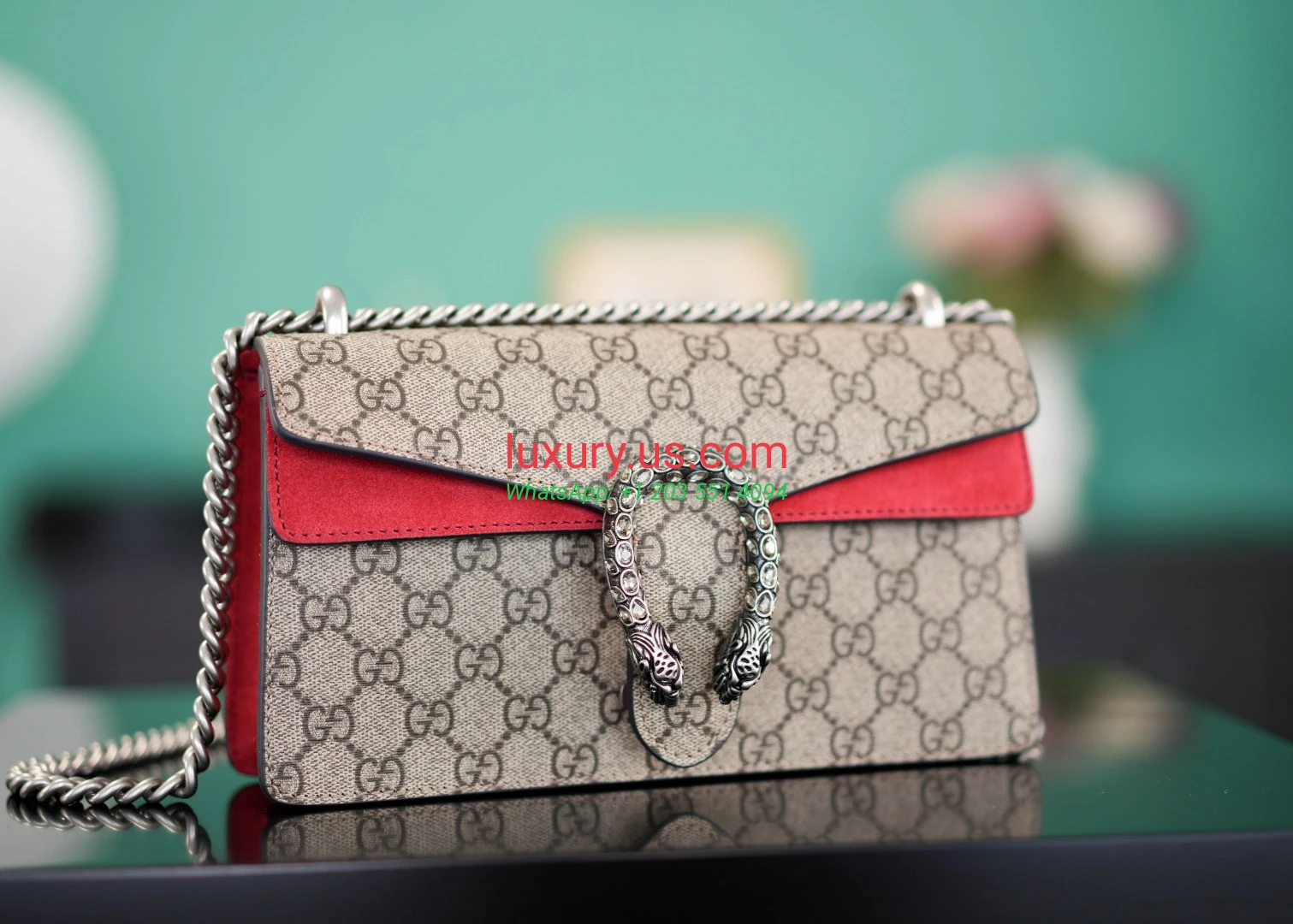 GUCCI Dionysus G400249 Diamond Buckle Red 25cm 25x13x7cm Red - Replica Bag high-quality replicas, exquisite design, perfect details. GUCCI Dionysus G400249 Diamond Buckle Red 25cm 25x13x7cm Red - Replica Bag high-quality replicas, exquisite design, perfect details.