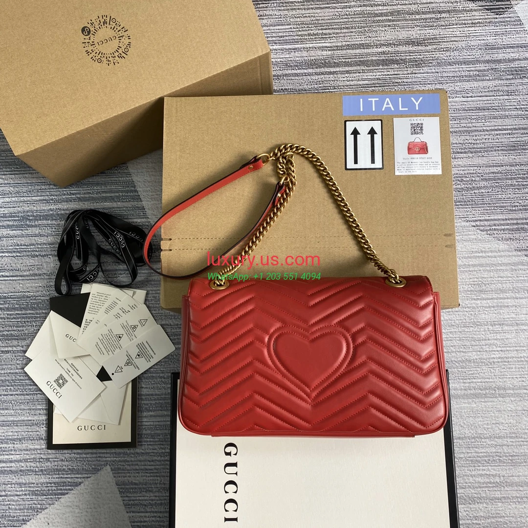 GUCCI GG Marmont G443496 Red 31cm 31x19x7 cm - Replica Bag high-quality replicas, exquisite design, perfect details. GUCCI GG Marmont G443496 Red 31cm 31x19x7 cm - Replica Bag high-quality replicas, exquisite design, perfect details.