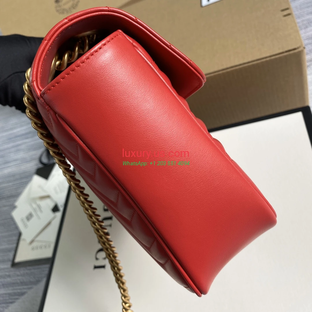 GUCCI GG Marmont G443496 Red 31cm 31x19x7 cm - Replica Bag high-quality replicas, exquisite design, perfect details. GUCCI GG Marmont G443496 Red 31cm 31x19x7 cm - Replica Bag high-quality replicas, exquisite design, perfect details.