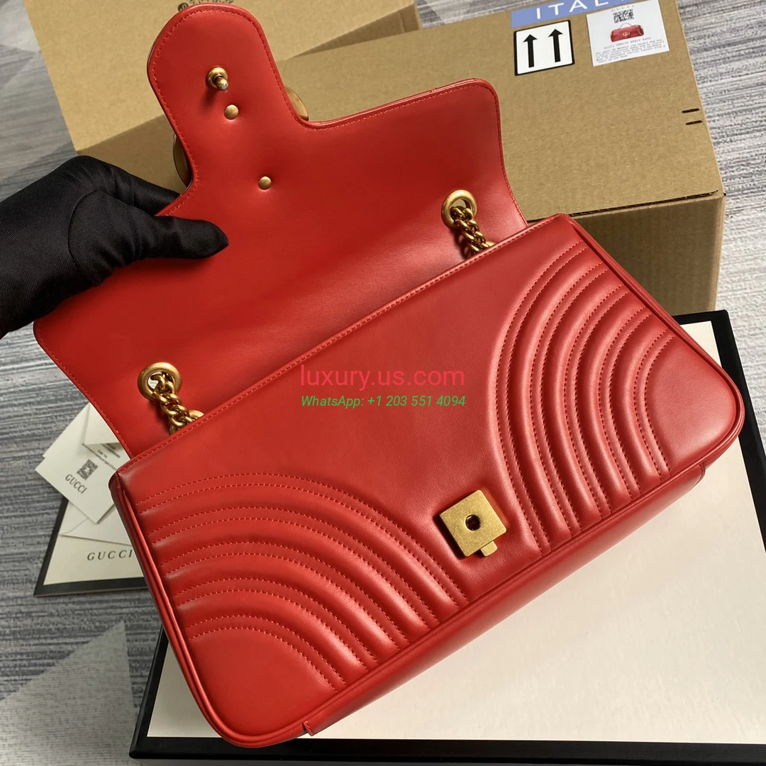 GUCCI GG Marmont G443496 Red 31cm 31x19x7 cm - Replica Bag high-quality replicas, exquisite design, perfect details. GUCCI GG Marmont G443496 Red 31cm 31x19x7 cm - Replica Bag high-quality replicas, exquisite design, perfect details.