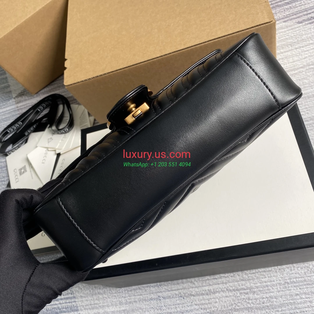 GUCCI GG Marmont G443497 Black 26cm 26x15x7 cm - Replica Bag high-quality replicas, exquisite design, perfect details. GUCCI GG Marmont G443497 Black 26cm 26x15x7 cm - Replica Bag high-quality replicas, exquisite design, perfect details.