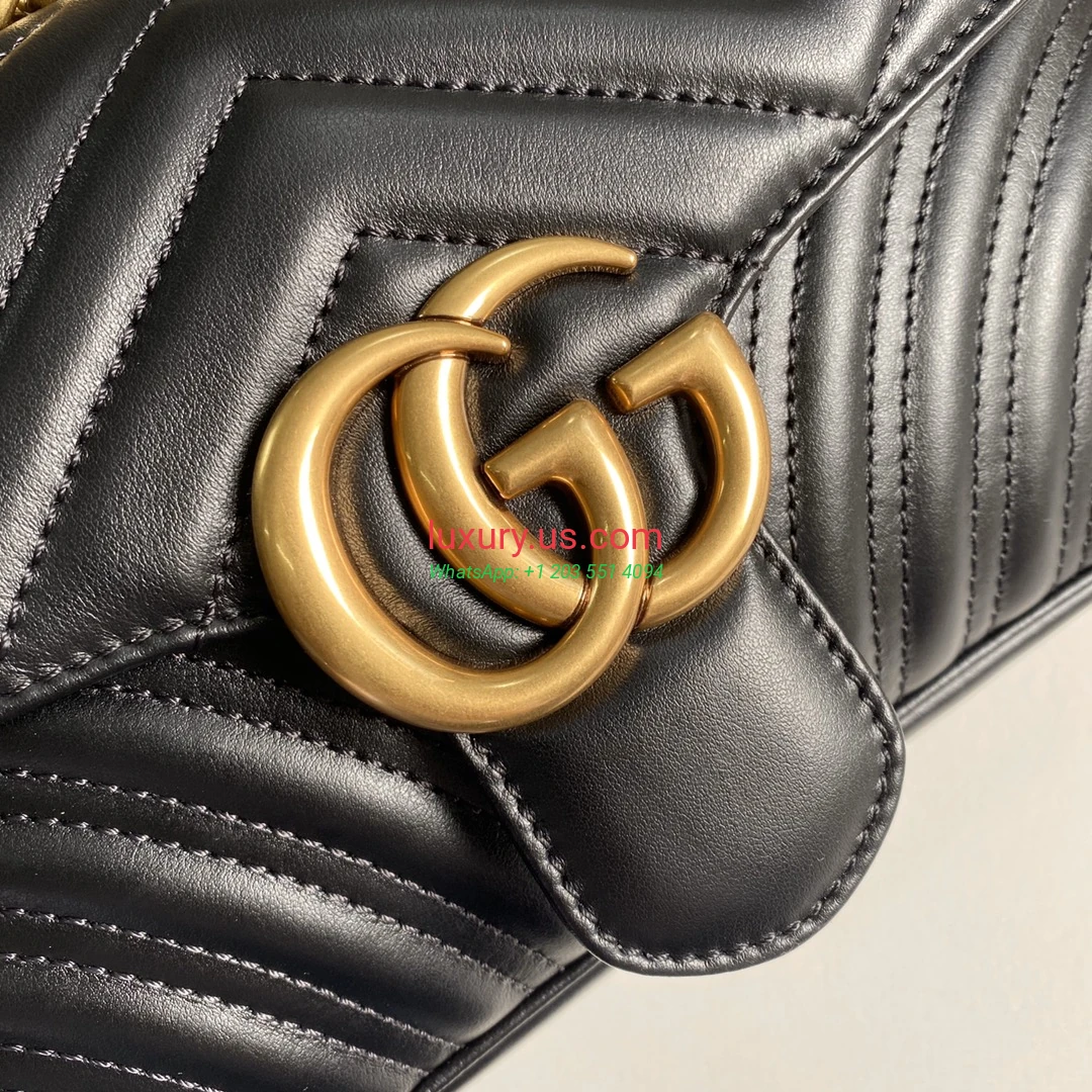 GUCCI GG Marmont G443497 Black 26cm 26x15x7 cm - Replica Bag high-quality replicas, exquisite design, perfect details. GUCCI GG Marmont G443497 Black 26cm 26x15x7 cm - Replica Bag high-quality replicas, exquisite design, perfect details.