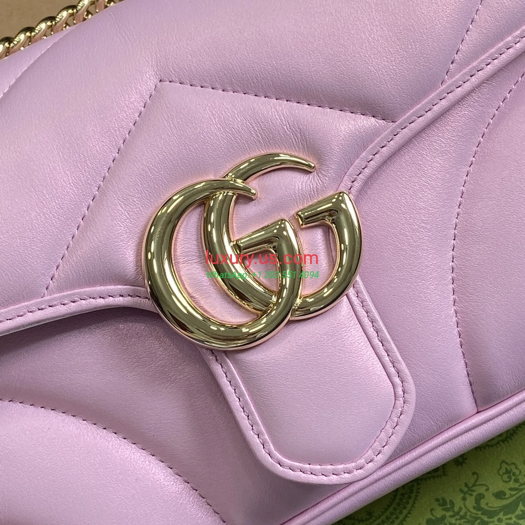 GUCCI GG Marmont G443497 Pink 26cm 15x26x7 cm Iridescent Pink - Replica Bag high-quality replicas, exquisite design, perfect details. GUCCI GG Marmont G443497 Pink 26cm 15x26x7 cm Iridescent Pink - Replica Bag high-quality replicas, exquisite design, perfect details.