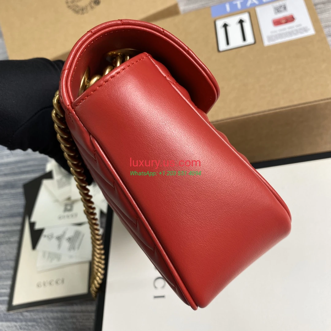 GUCCI GG Marmont G443497 Red 26cm 26x15x7 cm - Replica Bag high-quality replicas, exquisite design, perfect details. GUCCI GG Marmont G443497 Red 26cm 26x15x7 cm - Replica Bag high-quality replicas, exquisite design, perfect details.