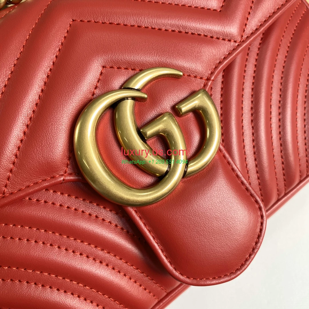 GUCCI GG Marmont G443497 Red 26cm 26x15x7 cm - Replica Bag high-quality replicas, exquisite design, perfect details. GUCCI GG Marmont G443497 Red 26cm 26x15x7 cm - Replica Bag high-quality replicas, exquisite design, perfect details.