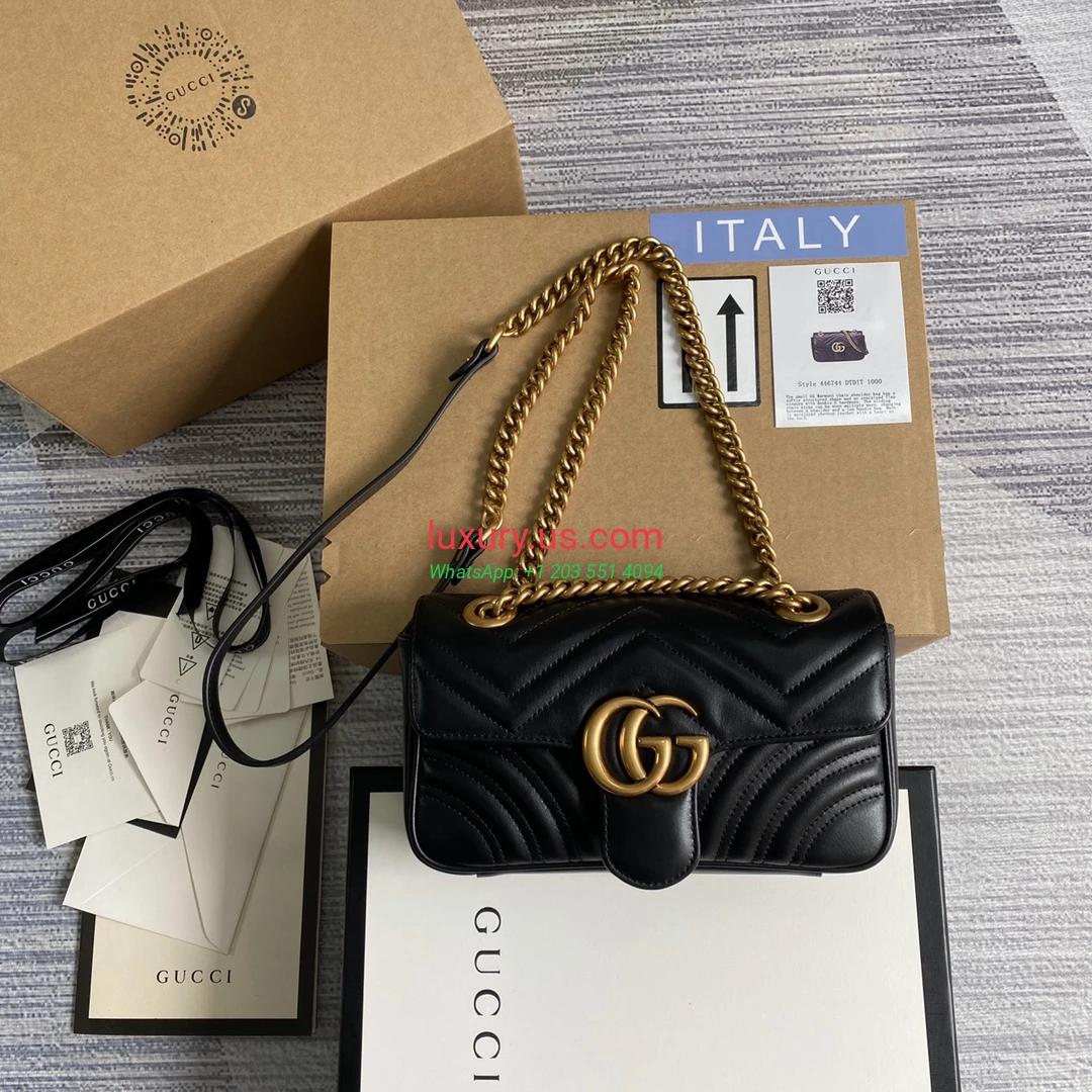 GUCCI GG Marmont G446744 Black 22cm 22x13x6 cm - Replica Bag high-quality replicas, exquisite design, perfect details. GUCCI GG Marmont G446744 Black 22cm 22x13x6 cm - Replica Bag high-quality replicas, exquisite design, perfect details.