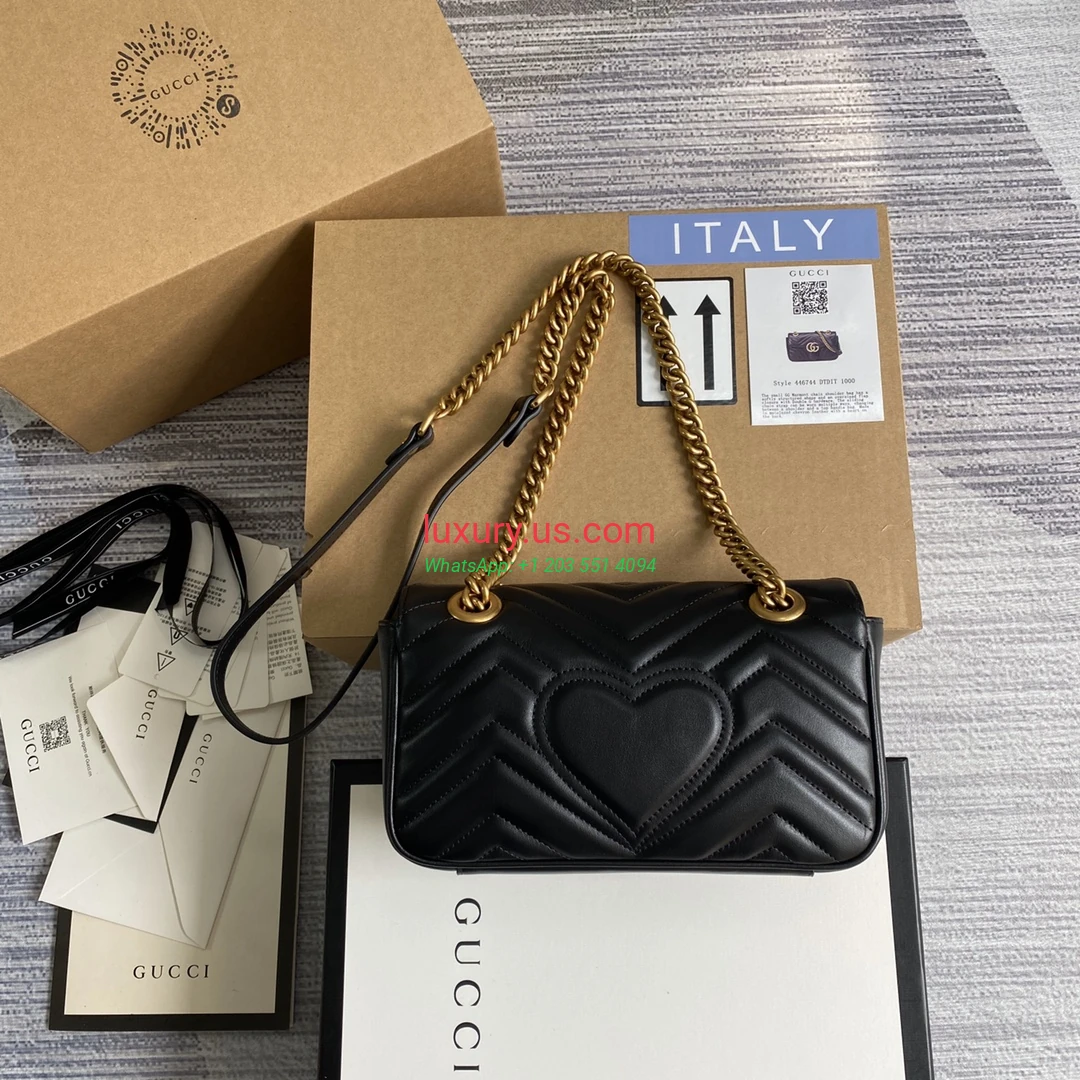 GUCCI GG Marmont G446744 Black 22cm 22x13x6 cm - Replica Bag high-quality replicas, exquisite design, perfect details. GUCCI GG Marmont G446744 Black 22cm 22x13x6 cm - Replica Bag high-quality replicas, exquisite design, perfect details.