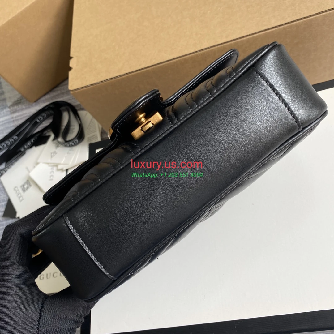 GUCCI GG Marmont G446744 Black 22cm 22x13x6 cm - Replica Bag high-quality replicas, exquisite design, perfect details. GUCCI GG Marmont G446744 Black 22cm 22x13x6 cm - Replica Bag high-quality replicas, exquisite design, perfect details.