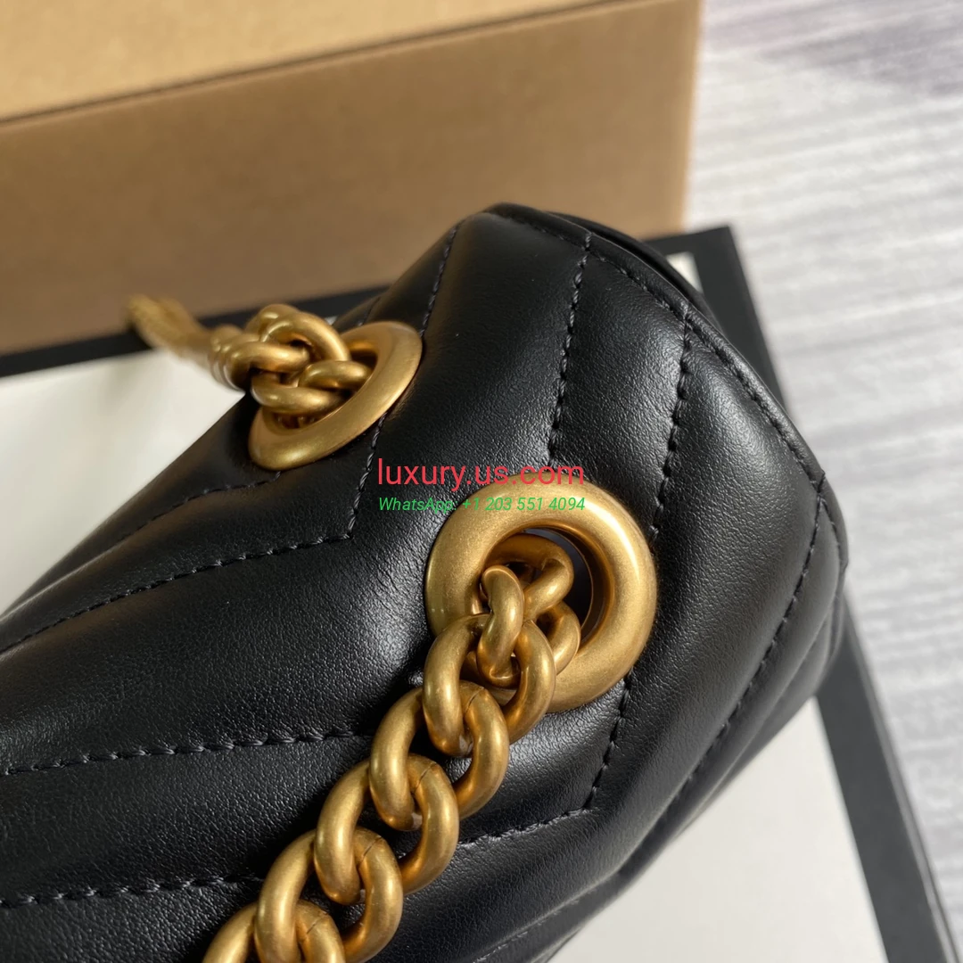 GUCCI GG Marmont G446744 Black 22cm 22x13x6 cm - Replica Bag high-quality replicas, exquisite design, perfect details. GUCCI GG Marmont G446744 Black 22cm 22x13x6 cm - Replica Bag high-quality replicas, exquisite design, perfect details.