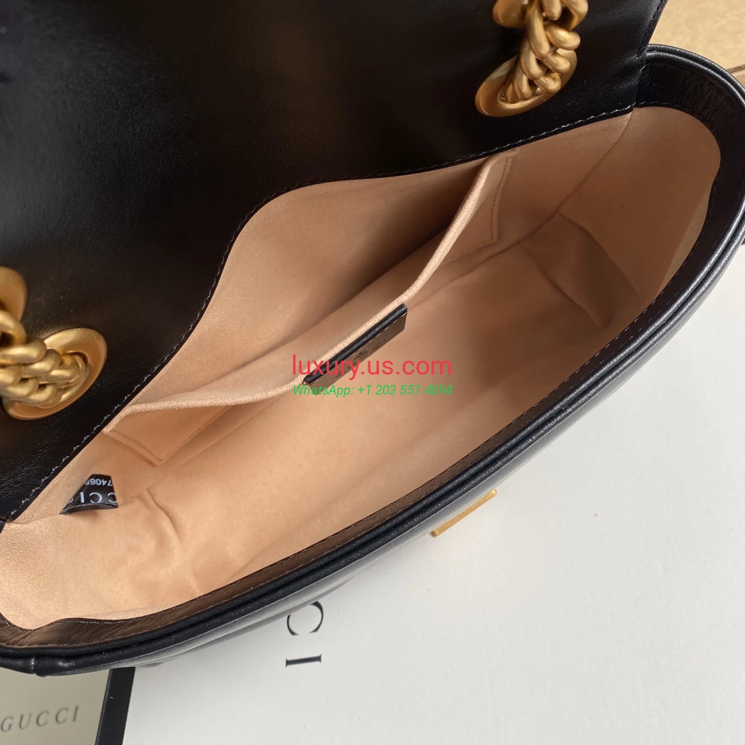 GUCCI GG Marmont G446744 Black 22cm 22x13x6 cm - Replica Bag high-quality replicas, exquisite design, perfect details. GUCCI GG Marmont G446744 Black 22cm 22x13x6 cm - Replica Bag high-quality replicas, exquisite design, perfect details.