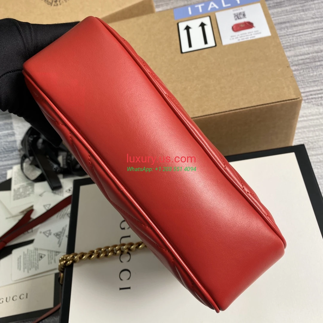 GUCCI GG Marmont G447632 Red 24cm 24x13x7 cm - Replica Bag high-quality replicas, exquisite design, perfect details. GUCCI GG Marmont G447632 Red 24cm 24x13x7 cm - Replica Bag high-quality replicas, exquisite design, perfect details.
