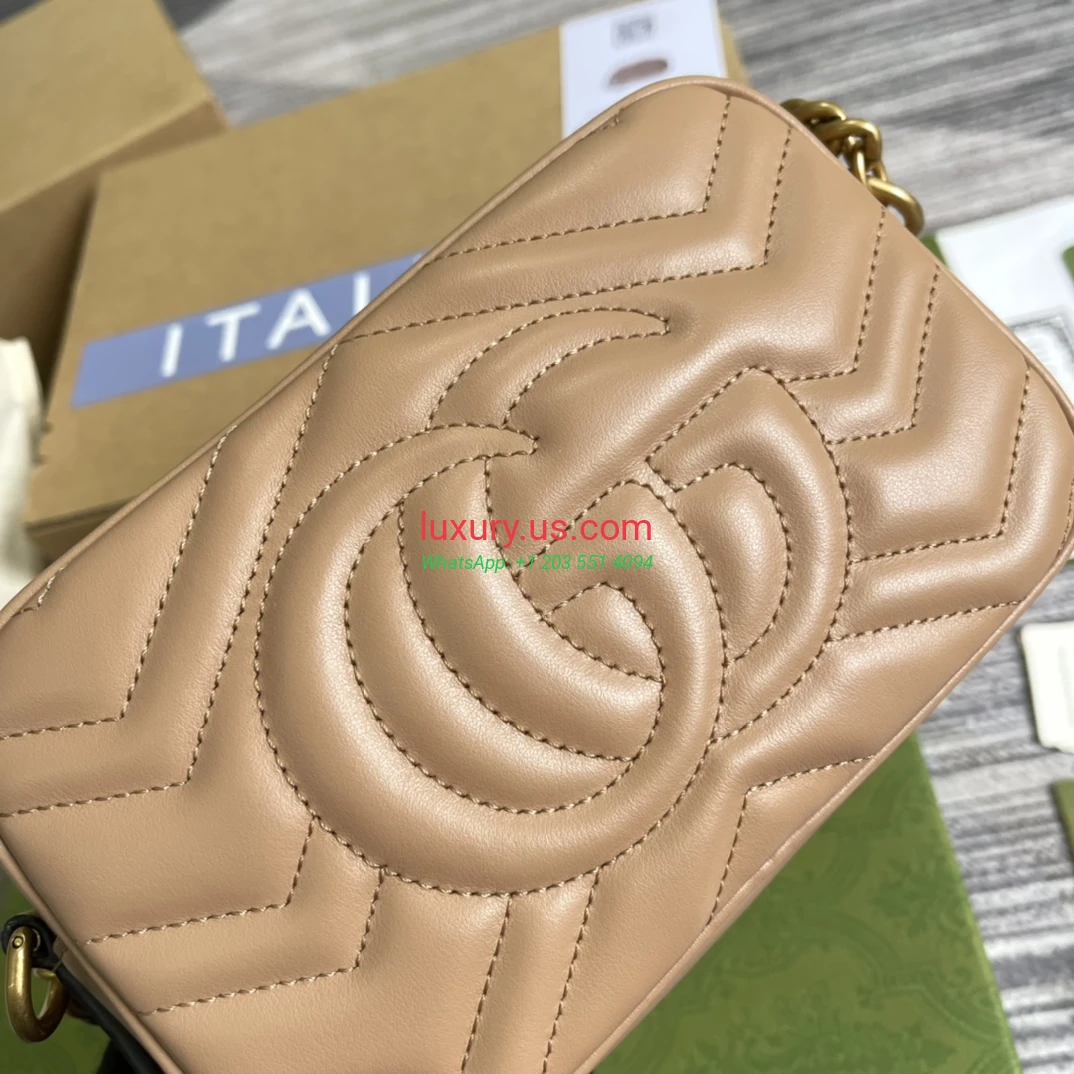 GUCCI GG Marmont G465 Almond 18.5cm 18x12x6 cm - Replica Bag high-quality replicas, exquisite design, perfect details. GUCCI GG Marmont G465 Almond 18.5cm 18x12x6 cm - Replica Bag high-quality replicas, exquisite design, perfect details.