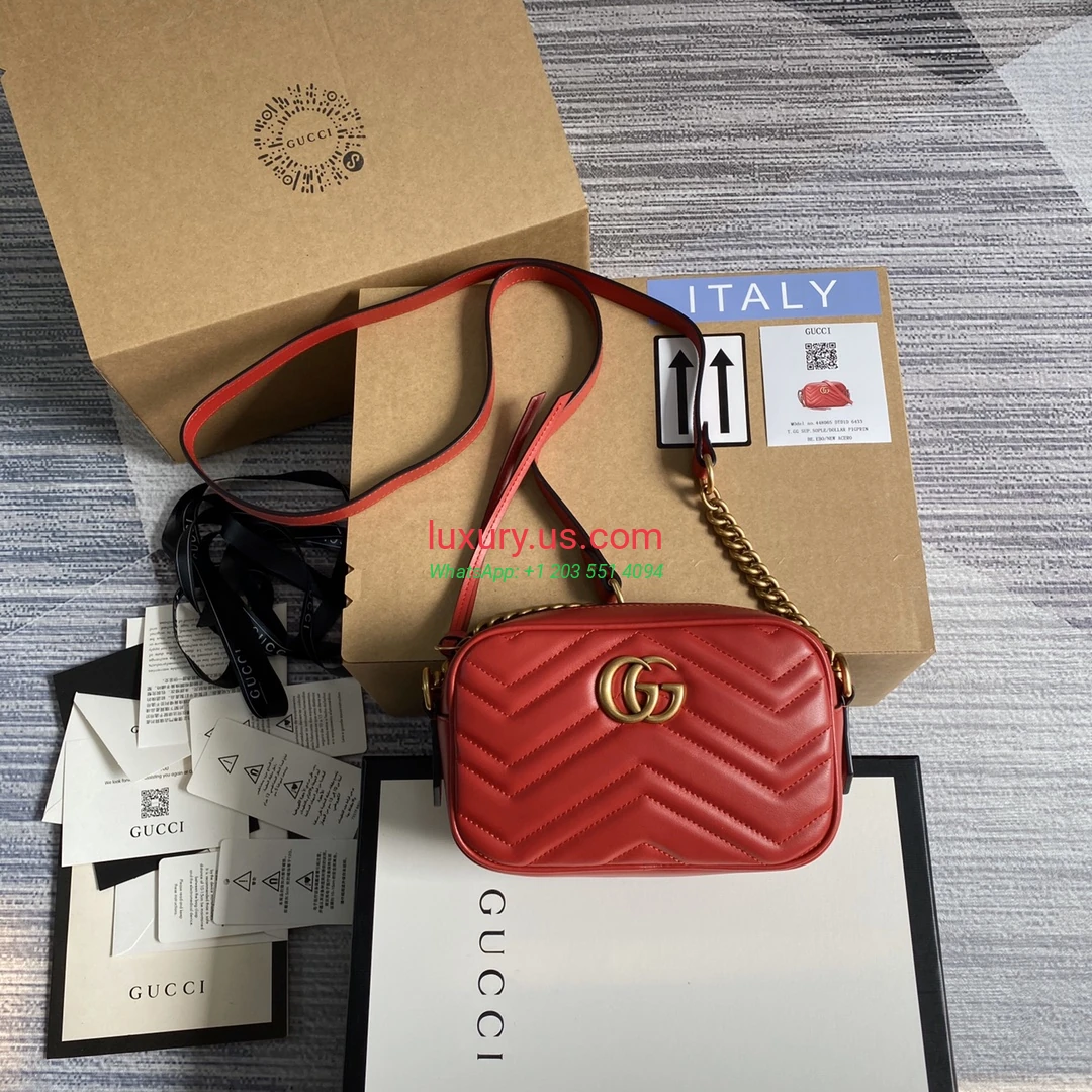GUCCI GG Marmont G465 Red 18cm 18x12x6 cm - Replica Bag high-quality replicas, exquisite design, perfect details. GUCCI GG Marmont G465 Red 18cm 18x12x6 cm - Replica Bag high-quality replicas, exquisite design, perfect details.
