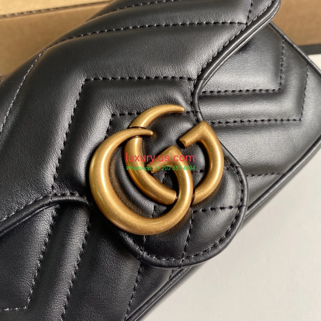 GUCCI GG Marmont G476433 Black 16.5cm 16.5x10x5 cm - Replica Bag high-quality replicas, exquisite design, perfect details. GUCCI GG Marmont G476433 Black 16.5cm 16.5x10x5 cm - Replica Bag high-quality replicas, exquisite design, perfect details.