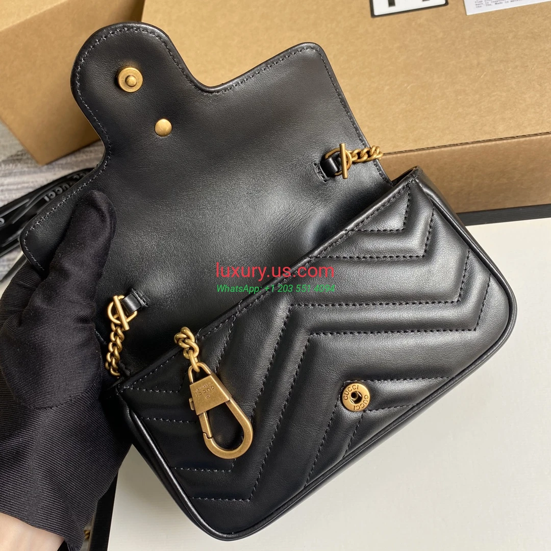 GUCCI GG Marmont G476433 Black 16.5cm 16.5x10x5 cm - Replica Bag high-quality replicas, exquisite design, perfect details. GUCCI GG Marmont G476433 Black 16.5cm 16.5x10x5 cm - Replica Bag high-quality replicas, exquisite design, perfect details.