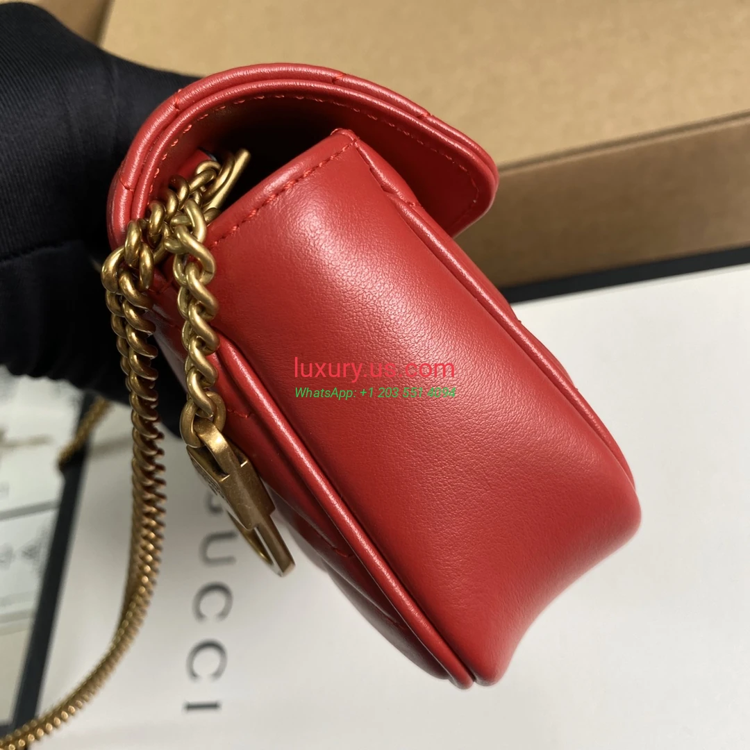 GUCCI GG Marmont G476433 Red 16.5cm 16.5x10x5 cm - Replica Bag high-quality replicas, exquisite design, perfect details. GUCCI GG Marmont G476433 Red 16.5cm 16.5x10x5 cm - Replica Bag high-quality replicas, exquisite design, perfect details.