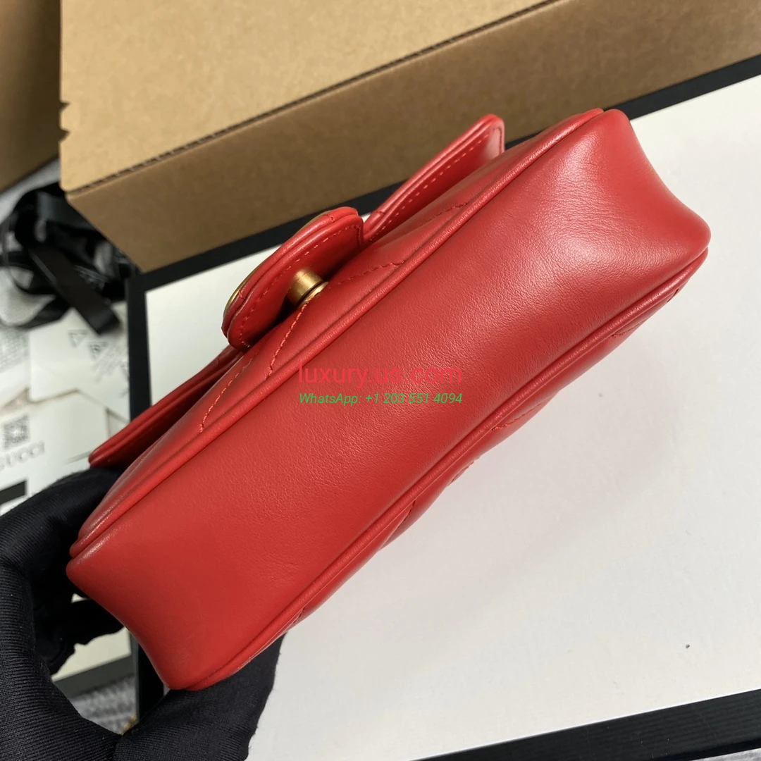 GUCCI GG Marmont G476433 Red 16.5cm 16.5x10x5 cm - Replica Bag high-quality replicas, exquisite design, perfect details. GUCCI GG Marmont G476433 Red 16.5cm 16.5x10x5 cm - Replica Bag high-quality replicas, exquisite design, perfect details.