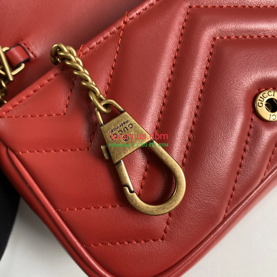 GUCCI GG Marmont G476433 Red 16.5cm 16.5x10x5 cm - Replica Bag high-quality replicas, exquisite design, perfect details. GUCCI GG Marmont G476433 Red 16.5cm 16.5x10x5 cm - Replica Bag high-quality replicas, exquisite design, perfect details.
