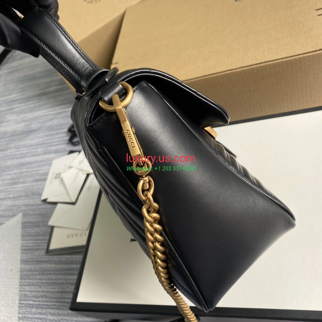 GUCCI GG Marmont G498110 Black 27cm 27x19x10.5 cm - Replica Bag high-quality replicas, exquisite design, perfect details. GUCCI GG Marmont G498110 Black 27cm 27x19x10.5 cm - Replica Bag high-quality replicas, exquisite design, perfect details.