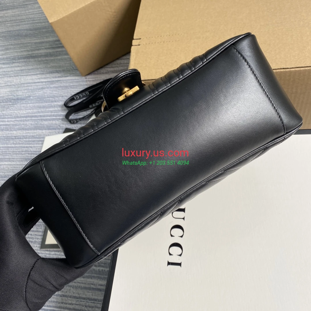 GUCCI GG Marmont G498110 Black 27cm 27x19x10.5 cm - Replica Bag high-quality replicas, exquisite design, perfect details. GUCCI GG Marmont G498110 Black 27cm 27x19x10.5 cm - Replica Bag high-quality replicas, exquisite design, perfect details.