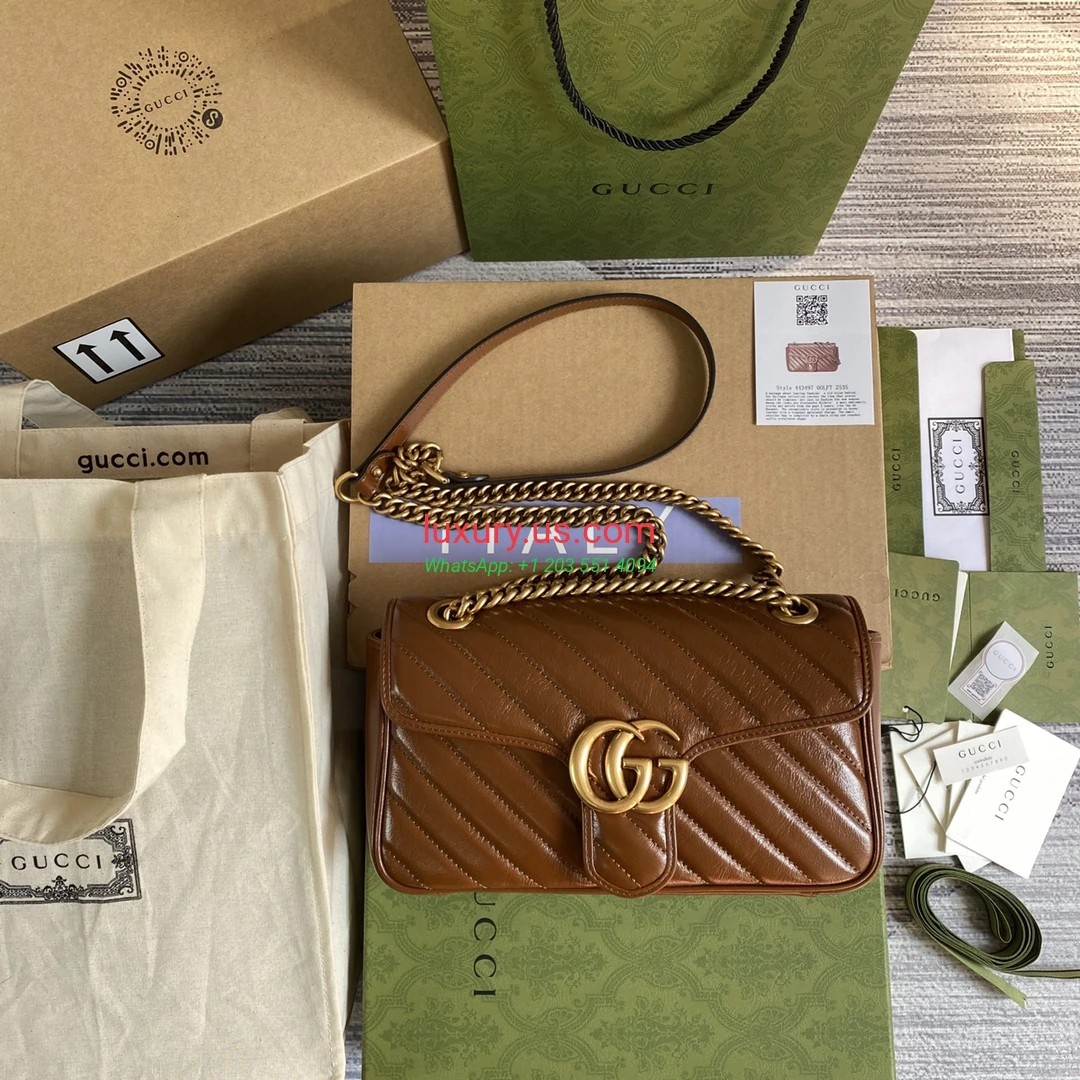 GUCCI GG Marmont G498110 Brown 26cm 26x15x7 cm brown - Replica Bag high-quality replicas, exquisite design, perfect details. GUCCI GG Marmont G498110 Brown 26cm 26x15x7 cm brown - Replica Bag high-quality replicas, exquisite design, perfect details.