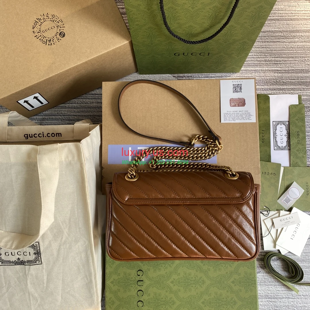 GUCCI GG Marmont G498110 Brown 26cm 26x15x7 cm brown - Replica Bag high-quality replicas, exquisite design, perfect details. GUCCI GG Marmont G498110 Brown 26cm 26x15x7 cm brown - Replica Bag high-quality replicas, exquisite design, perfect details.