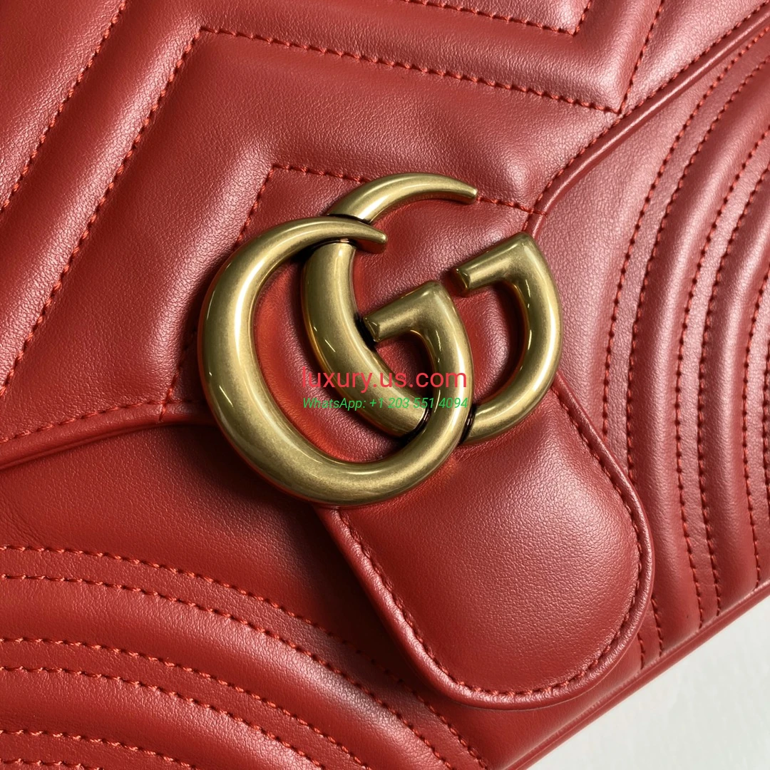 GUCCI GG Marmont G498110 Red 27cm 27x19x10.5 cm - Replica Bag high-quality replicas, exquisite design, perfect details. GUCCI GG Marmont G498110 Red 27cm 27x19x10.5 cm - Replica Bag high-quality replicas, exquisite design, perfect details.