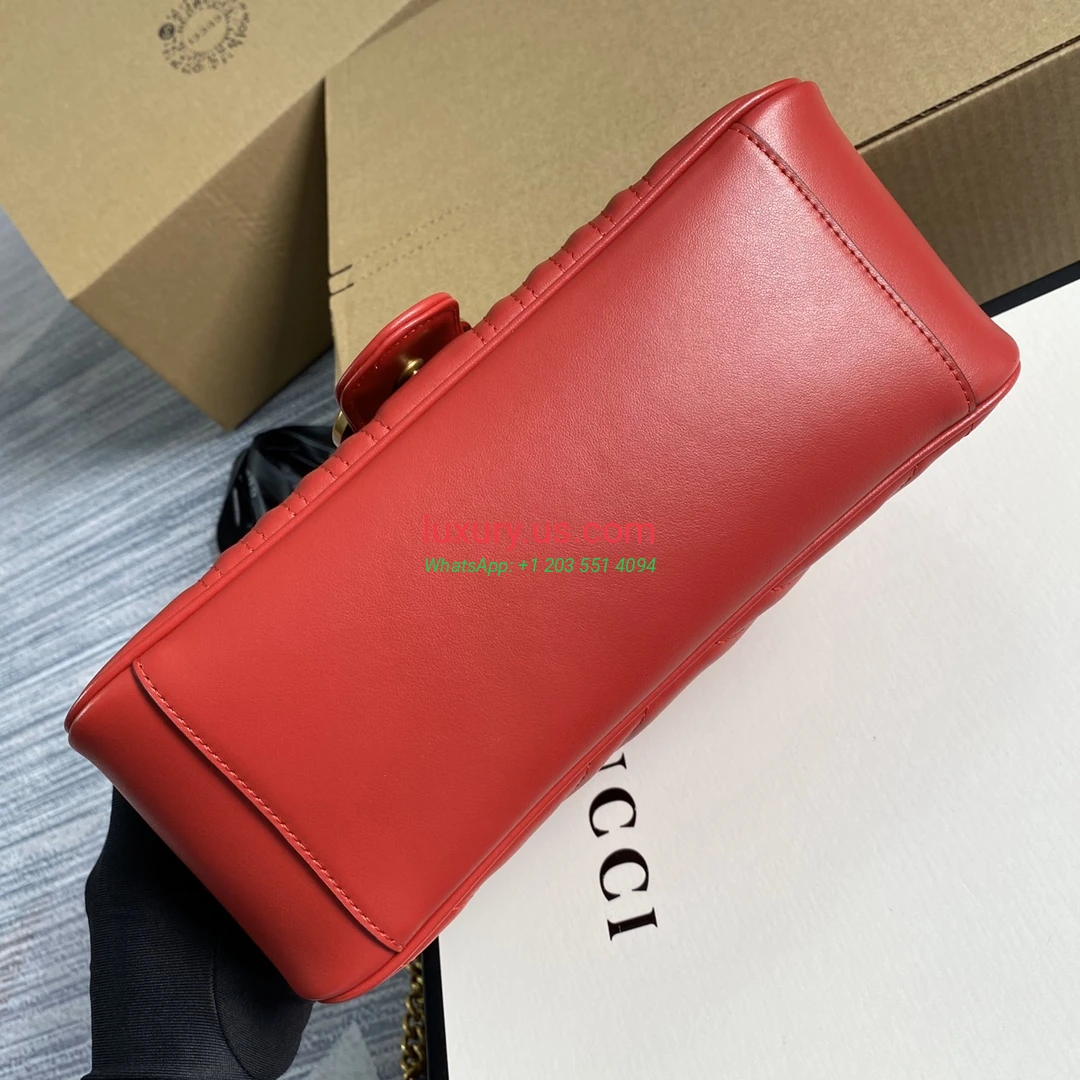 GUCCI GG Marmont G498110 Red 27cm 27x19x10.5 cm - Replica Bag high-quality replicas, exquisite design, perfect details. GUCCI GG Marmont G498110 Red 27cm 27x19x10.5 cm - Replica Bag high-quality replicas, exquisite design, perfect details.
