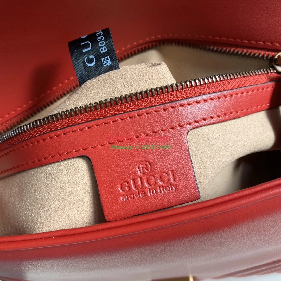 GUCCI GG Marmont G498110 Red 27cm 27x19x10.5 cm - Replica Bag high-quality replicas, exquisite design, perfect details. GUCCI GG Marmont G498110 Red 27cm 27x19x10.5 cm - Replica Bag high-quality replicas, exquisite design, perfect details.