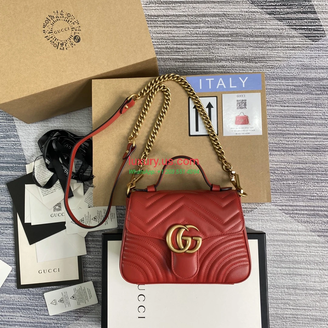GUCCI GG Marmont G547260 Red 21cm 21x15x8 cm - Replica Bag high-quality replicas, exquisite design, perfect details. GUCCI GG Marmont G547260 Red 21cm 21x15x8 cm - Replica Bag high-quality replicas, exquisite design, perfect details.