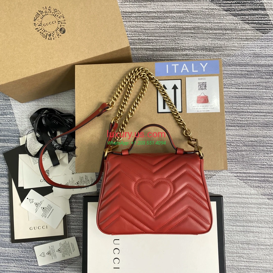 GUCCI GG Marmont G547260 Red 21cm 21x15x8 cm - Replica Bag high-quality replicas, exquisite design, perfect details. GUCCI GG Marmont G547260 Red 21cm 21x15x8 cm - Replica Bag high-quality replicas, exquisite design, perfect details.