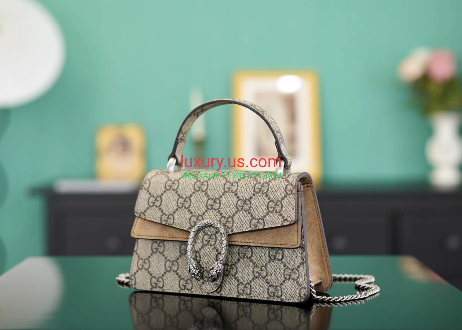 GUCCI Dionysus G739496 Khaki 18cm 18x12x6 cm Khaki - Replica Bag high-quality replicas, exquisite design, perfect details. GUCCI Dionysus G739496 Khaki 18cm 18x12x6 cm Khaki - Replica Bag high-quality replicas, exquisite design, perfect details.