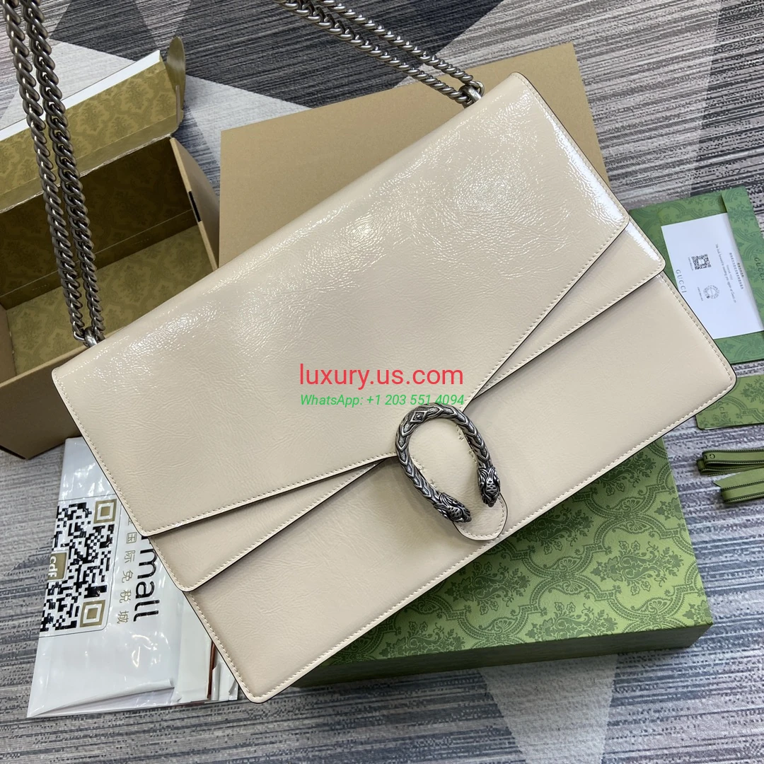 GUCCI Dionysus G793 White 42cm 42x28x12 cm White patent leather - Replica Bag high-quality replicas, exquisite design, perfect details. GUCCI Dionysus G793 White 42cm 42x28x12 cm White patent leather - Replica Bag high-quality replicas, exquisite design, perfect details.