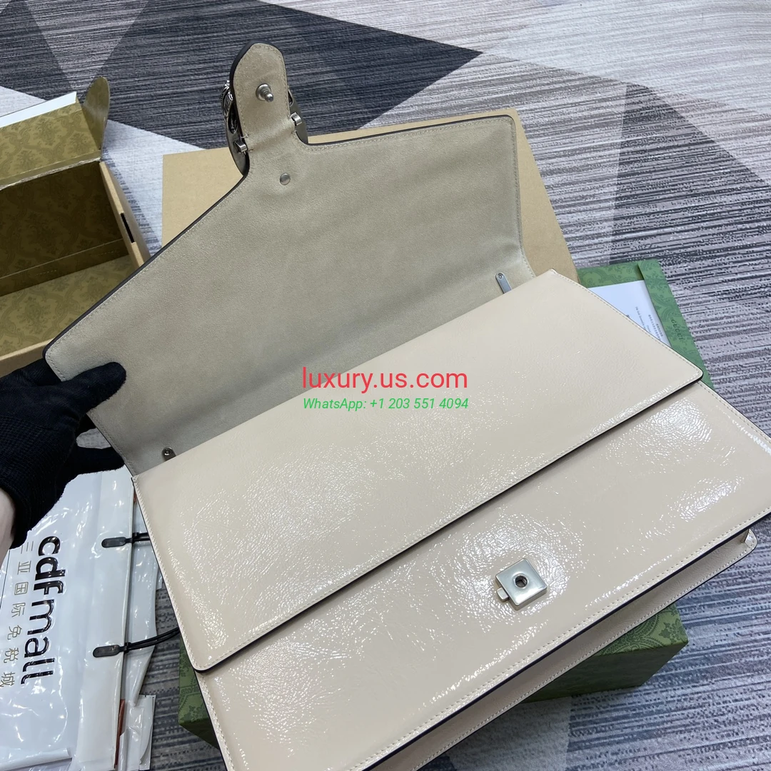 GUCCI Dionysus G793 White 42cm 42x28x12 cm White patent leather - Replica Bag high-quality replicas, exquisite design, perfect details. GUCCI Dionysus G793 White 42cm 42x28x12 cm White patent leather - Replica Bag high-quality replicas, exquisite design, perfect details.