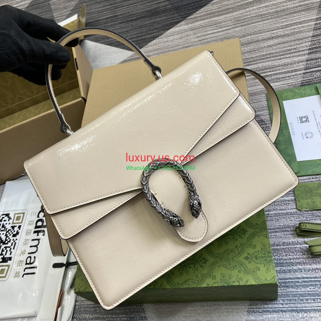GUCCI Dionysus G797 White 29cm 29x20x10.5 cm White patent leather - Replica Bag high-quality replicas, exquisite design, perfect details. GUCCI Dionysus G797 White 29cm 29x20x10.5 cm White patent leather - Replica Bag high-quality replicas, exquisite design, perfect details.