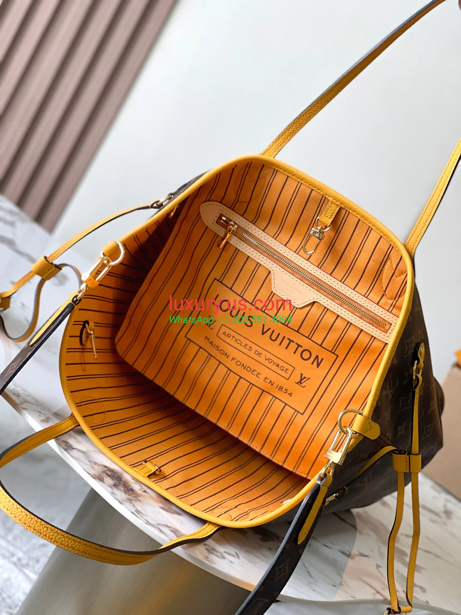 LOUISVUITTON Neverfull M11947 31x28x14 cm Yellow - Replica Bag high-quality replicas, exquisite design, perfect details. LOUISVUITTON Neverfull M11947 31x28x14 cm Yellow - Replica Bag high-quality replicas, exquisite design, perfect details.