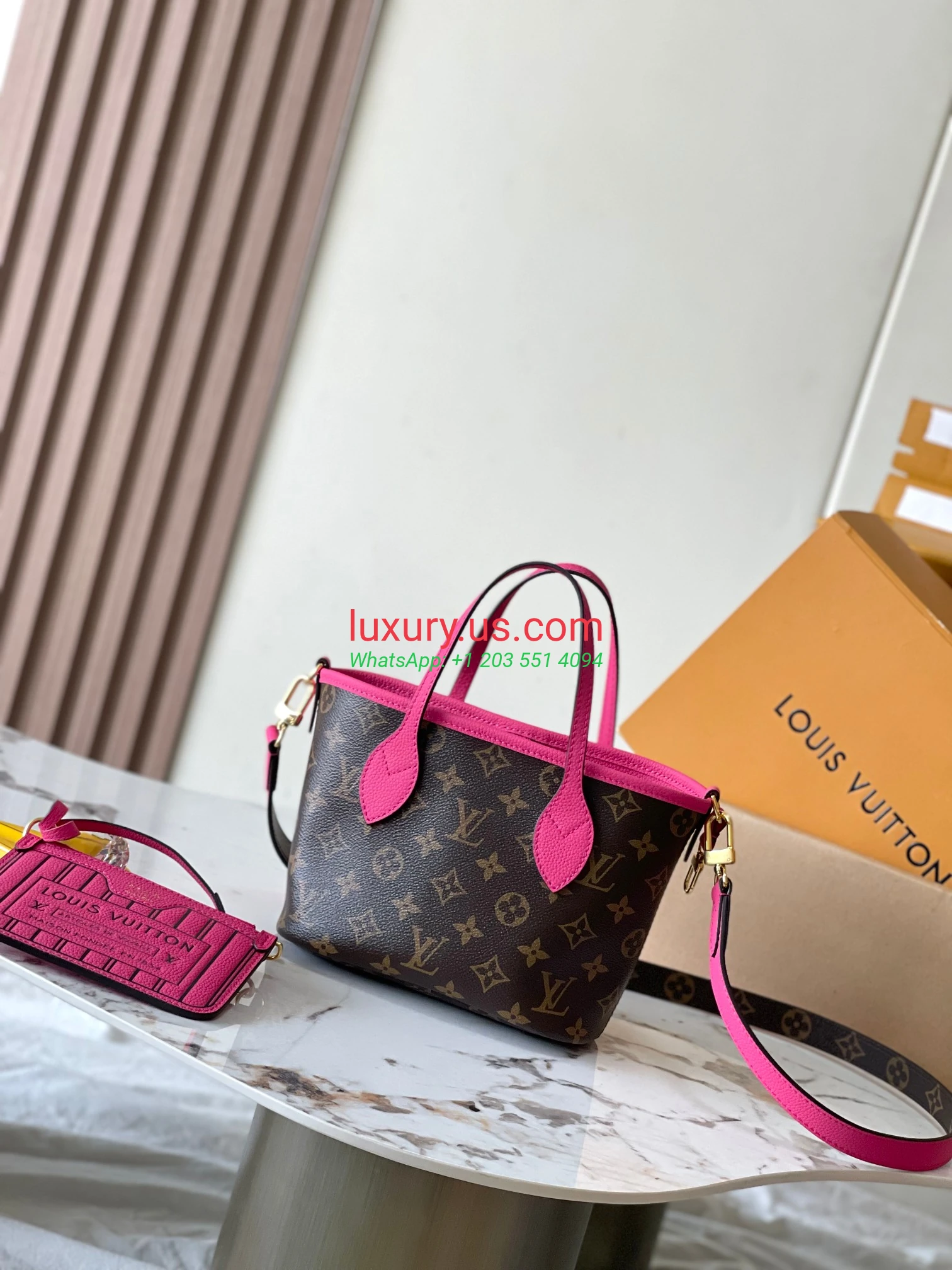 LOUISVUITTON Neverfull M12106 24x14x9 cm rose red - Replica Bag high-quality replicas, exquisite design, perfect details. LOUISVUITTON Neverfull M12106 24x14x9 cm rose red - Replica Bag high-quality replicas, exquisite design, perfect details.