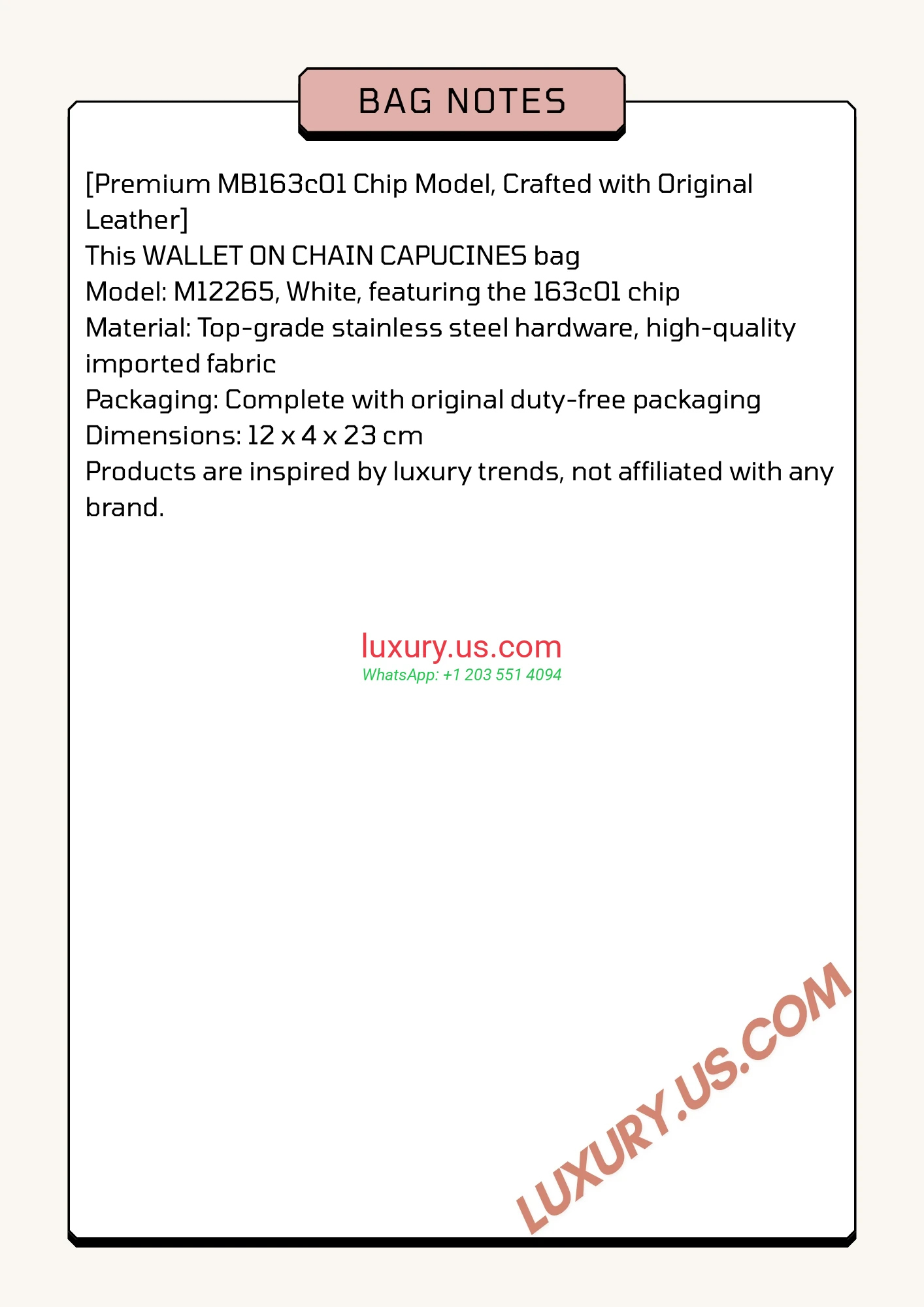 Louis Vuitton Capucines M12265 12x4x23 cm White - Replica Bag high-quality replicas, exquisite design, perfect details.