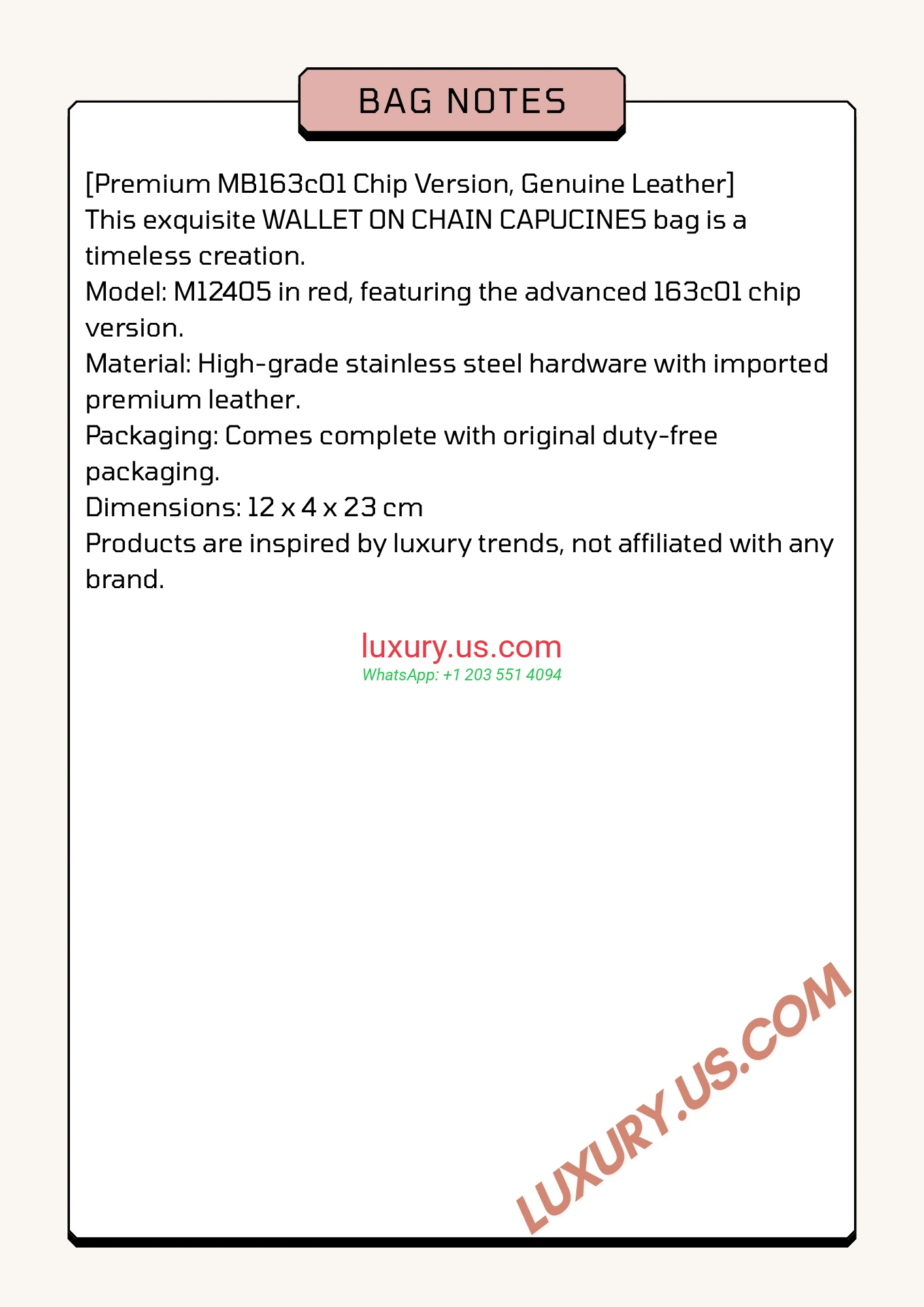 Louis Vuitton Capucines M12405 12x4x23 cm red - Replica Bag high-quality replicas, exquisite design, perfect details.