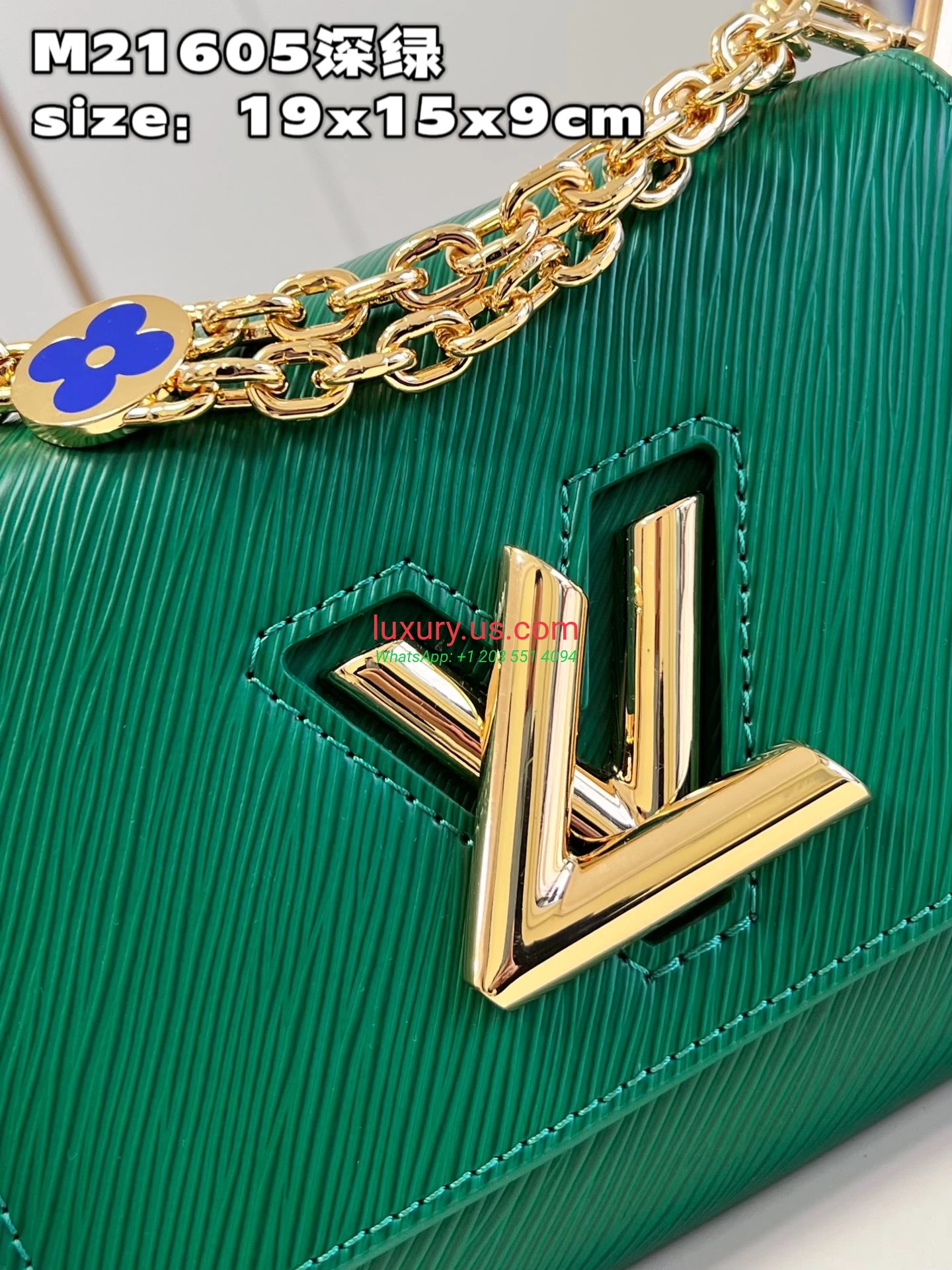 Louis Vuitton Twist M21605 19x15x9 cm Dark Green - Replica Bag high-quality replicas, exquisite design, perfect details. Louis Vuitton Twist M21605 19x15x9 cm Dark Green - Replica Bag high-quality replicas, exquisite design, perfect details.