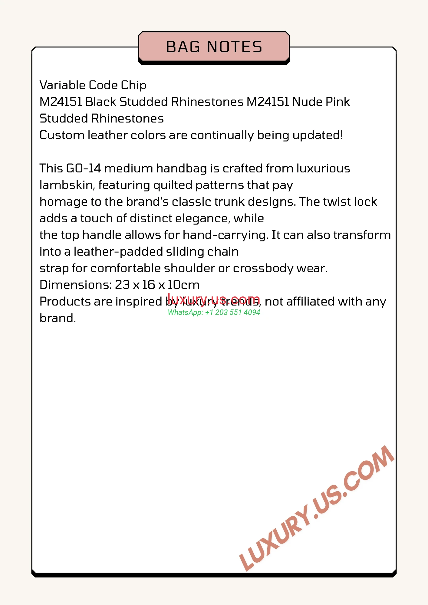 Louis Vuitton Twist M22891 Classic Black 23x16x10 cm - Replica Bag high-quality replicas, exquisite design, perfect details.